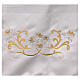 Altar tablecloth gold crown Mariana flowers cotton blend 250x150 cm s8