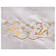 Altar tablecloth gold crown Mariana flowers cotton blend 250x150 cm s9