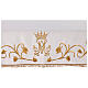 Marian altar cloth with embroidered golden roses, 100x60 in s8