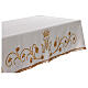 Marian altar cloth with embroidered golden roses, 100x60 in s14