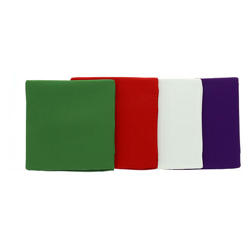 Corporal bag, 10x10 in, 4 liturgical colours 10