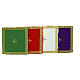 Corporal bag, 10x10 in, 4 liturgical colours s1