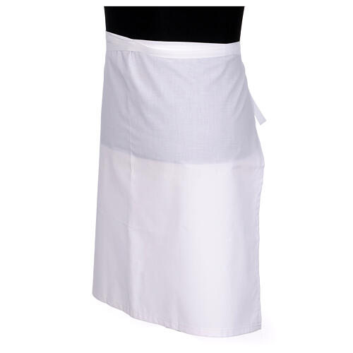 White apron for washing of the feet 100% cotton 2