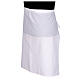 White apron for washing of the feet 100% cotton s2