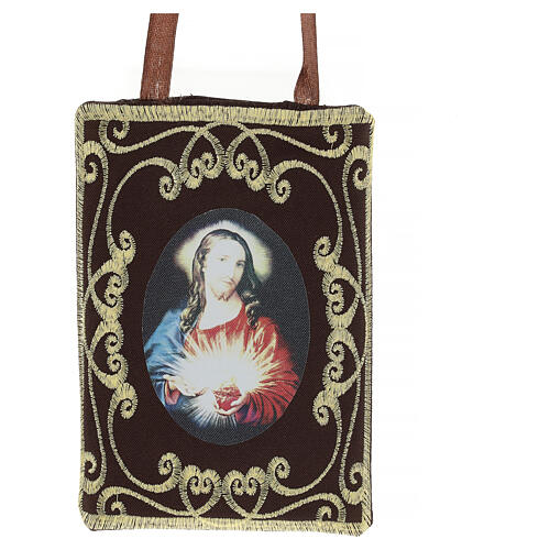 Besticktes Skapulier Madonna del Carmine 10x15 cm 4