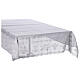 Altartuch aus 100 % Leinen mit Spitzenborte und Blattmotiven – Weiß – 250 × 150 cm s5