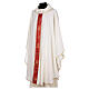 Chasuble with galloon of golden crosses, 4 liturgical colours, polyester s6