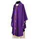 Chasuble with galloon of golden crosses, 4 liturgical colours, polyester s8