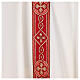 Chasuble bande brodée croix dorées 4 couleurs liturgiques polyester s7