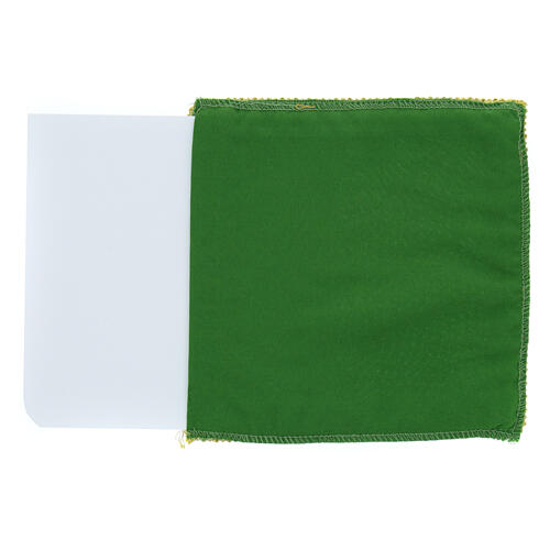 Palla mit Kreuzstickerei, Polyester mit herausnehmbarer Einlage – 18 × 18 cm, in vier liturgischen Farben 17