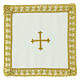 Véu cálice cruz bordada ouro forex removível s5