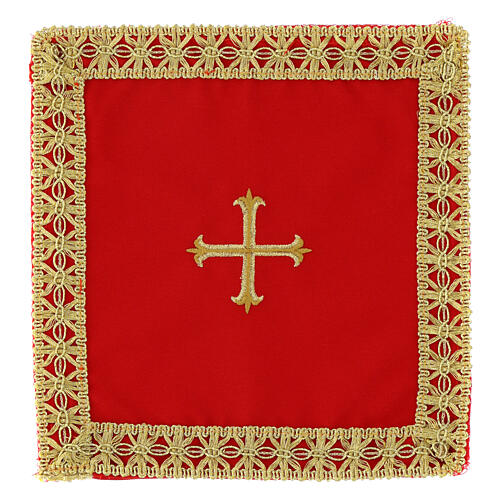 Removable forex gold embroidered cross chalice cover 4