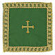 Removable forex gold embroidered cross chalice cover s1