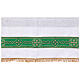 Altar cloth with green galloon, golden crosses, 100% linen s4