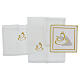 Conjunto de Altar Nascimento seda algodão bordado ouro meio fino s2