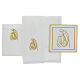 Altar linens with half fine thread embroidery of the Holy Family s2
