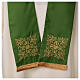 Priest stole with square embroidery and crystals, Vatican fabric, 4 colours s3