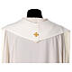 Estola símbolos franciscanos bordados tejido poliéster s13