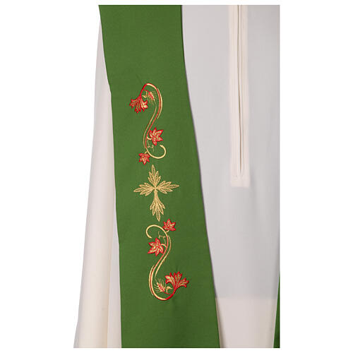 Étole symboles franciscains broderies tissu polyester 5