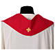 Stola simboli francescani ricami tessuto poliestere s12