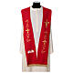 Stole with Franciscan symbols embroidery in polyester fabric s2