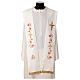 Stole with Franciscan symbols embroidery in polyester fabric s3