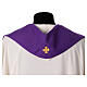 Stole with Franciscan symbols embroidery in polyester fabric s14