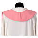 Stolone rosa 100% poliestere croce spighe pani e pesce s3