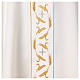 Priest chasuble with embroidery of golden wheat and silver crosses, 100% polyester s2