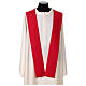 Priest chasuble with embroidery of golden wheat and silver crosses, 100% polyester s10