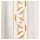 Priest chasuble with embroidery of golden wheat and silver crosses, 100% polyester s7