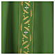 Casula sacerdotale 100% poliestere ricamo spighe dorate croci argento s3