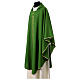 Casula sacerdotale 100% poliestere ricamo spighe dorate croci argento s10