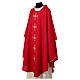 Priest chasuble with silver and golden crosses, 100% polyester s7