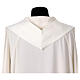 Priest chasuble with silver and golden crosses, 100% polyester s15