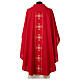 Chasuble sacerdotale 100% polyester croix or argent s8