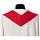 Chasuble sacerdotale 100% polyester croix or argent s16
