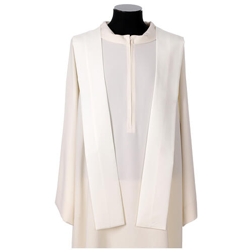 Casula sacerdotale 100% poliestere croce oro argento 13