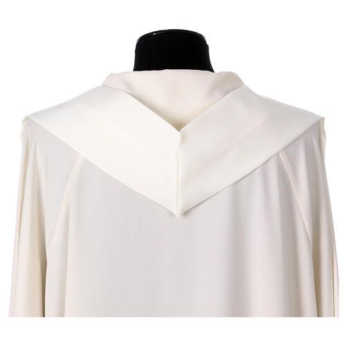 Casula sacerdotale 100% poliestere croce oro argento 15