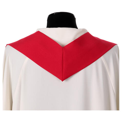 Casula sacerdotale 100% poliestere croce oro argento 16