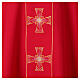 Casula sacerdotale 100% poliestere croce oro argento s2
