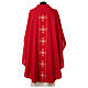 Casula sacerdotale 100% poliestere croce oro argento s8