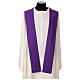 Casula sacerdotale 100% poliestere croce oro argento s11