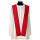 Casula sacerdotale 100% poliestere croce oro argento s14