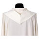 Casula sacerdotale 100% poliestere croce oro argento s15