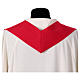 Casula sacerdotale 100% poliestere croce oro argento s16