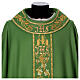 Priest chasuble with decorated band, IHS grapes and wheat, 100% pure wool s2