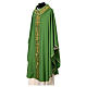 Priest chasuble with decorated band, IHS grapes and wheat, 100% pure wool s3