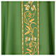 Priest chasuble with decorated band, IHS grapes and wheat, 100% pure wool s10