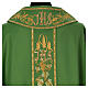 Priest chasuble with decorated band, IHS grapes and wheat, 100% pure wool s14